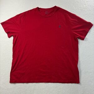 Polo Ralph Lauren T Shirt Mens 1XB Red Blue Short Sleeve Casual Big Tall